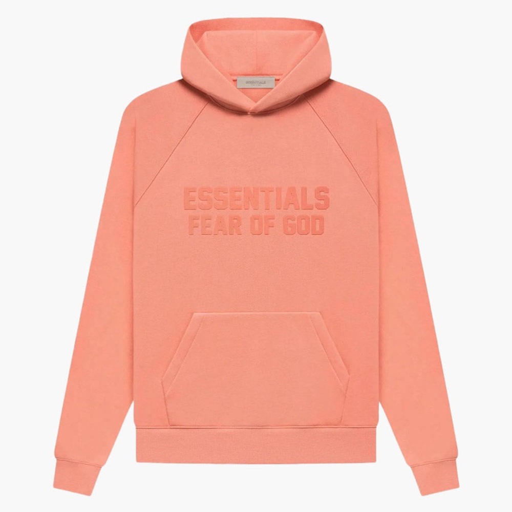 Fear of God Essentials Hoodies Pullover Coral FW22
